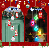 GlikCeil Christmas Solar Wind Chimes 27.5Inch Christmas Decorations Outside Waterproof Hanging LED for Yard, Porch, Patio, Party, Color Changing Lights