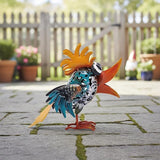 Bird Sculpture Yard Decor - Funny Open Mouth Big Eyes Metal Birds Statue for Garden Patio Lawn Outdoor Standing, Art Figurine Bookshelf Decoration Ornament Gifts for Housewarming Christmas