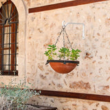 Plant Hanger Indoor/Outdoor 10 inch Metal Wall Plant Hook Decorative Plant Hanger for Bird Feeders, Planters, Lanterns, Wind Chimes, Home Decor(4Pack,White)