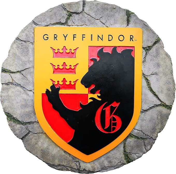 Spoontiques - Garden Décor - Harry Potter Gryffindor Stepping Stone - Decorative Stone for Garden
