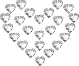 HDCRYSTALGIFTS 24pcs Crystal Heart Prisms Suncatchers 20mm Clear Glass Beads Rainbow Maker Sun Catchers Chandelier Crystals Drop Parts Glass Wedding Valentine's Day Decorations