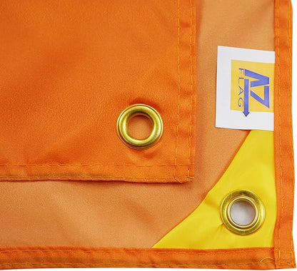 AZ FLAG Orange Flag 150 x 90 cm with 4 Eyelets Orange Flag for Balcony or Wall