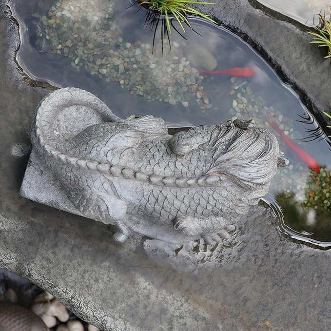Animal Pond spitters for Small Ponds, Pool Fountain Spitter, Fish Tank Automatic Circulation Water Landscaping Ornaments, Suitable for Gardens, Patios, Fountain Centers