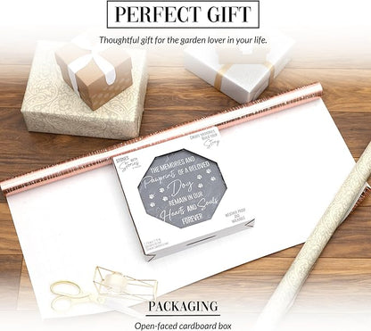Pavilion Gift Company 25314 Dog Memorial-7.75" x 7.75" Garden Stone, Gray, White