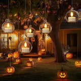 Yme Solar Tea Lights Outdoor Waterproof, 6 Pack Small Rechargeable Flameless LED Flickering Solar Candles with Dusk to Dawn Sensor, Votive Lights for Lanterns Garden Patio Hanging Wedding Party Decor