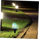 GANAZONO Outdoor Solar Led Garden Lights Pathway Lighting for Walkways Lawn and Landscape Decor Decorative Cobblestone Design Easy Installation Energy Efficient