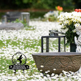 Geelin Memorial Stakes Cemetery Decorations for Grave Hummingbird Grave Marker Memorial Plaques Bird Flower Gift for Loss of Mother Father Outdoors Yard Garden Decor(Love Don't Go)