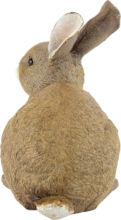 Design Toscano QM200861 Bashful The Bunny Lying Down Rabbit Outdoor Garden Statue, 10 Inch, full color