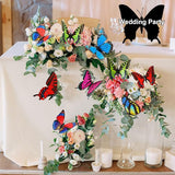 Augshy 75 Pcs Butterfly Decoration Stakes Garden Butterfly Wing Width 3.5in Ornaments for Indoor/Outdoor Christmas Decor