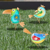 Metal Garden Decor for Outside,Spring Yard Decor Bird Set of 3, Yard Art Outdoor Decor and Garden Decorations, Bird Statues Decor for Apartment Patio, Outdoor Decor for Patio Decorations