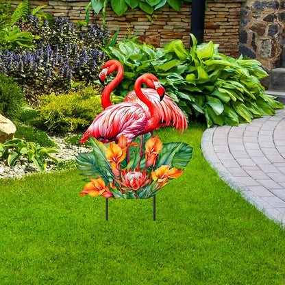 Briarwood Lane Flamingo Pair Metal Art