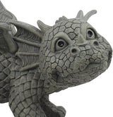 Ebros Gift Whimsical Dog Style Peeing Garden Dragon Statue 12" Long Cute Naughty Baby Dragon Cocking Leg Faux Stone Resin Finish Figurine