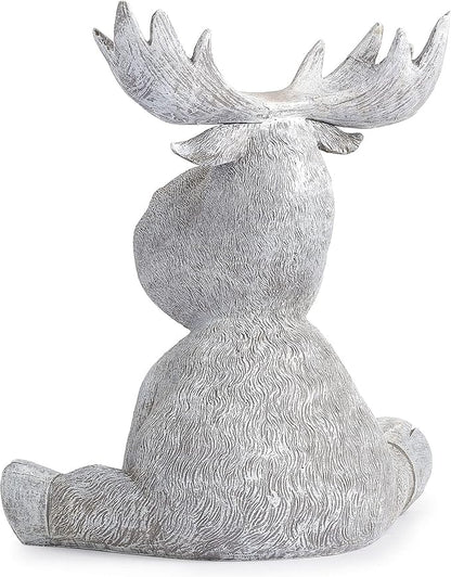 Roman Pudgy Moose 9.5 Inches Height Garden Figurine
