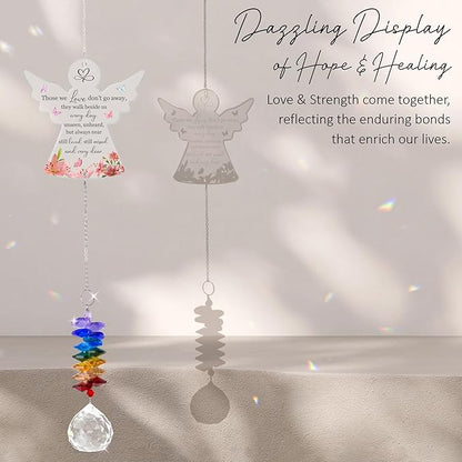 1 Layered Ornament Suncatcher - Still Loved Still Missed - Angel - Funeral Gift for Women, Men - Memorial Gifts for Loss of Loved One - Remembrance Keepsake - Mother's Day