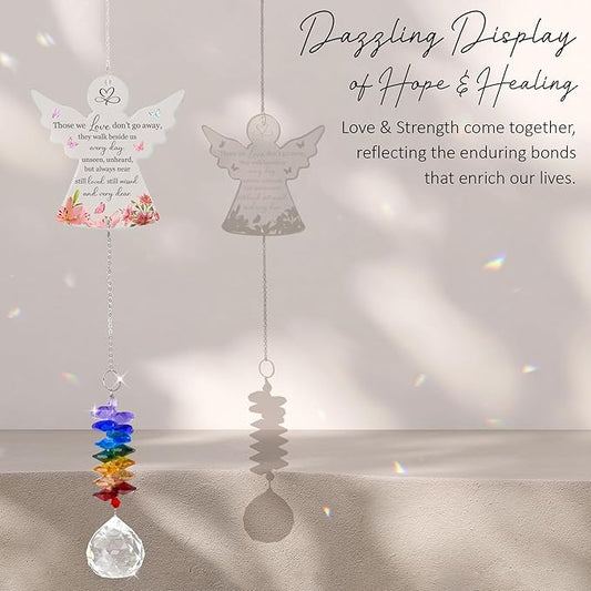 1 Layered Ornament Suncatcher - Still Loved Still Missed - Angel - Funeral Gift for Women, Men - Memorial Gifts for Loss of Loved One - Remembrance Keepsake - Mother's Day