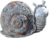 Roman Garden - Pebble Snail Statue, 5.75H, Pudgy Pals Collection, Resin and Stone, Decorative, Garden Gift, Home Outdoor Decor, Durable, Long Lasting