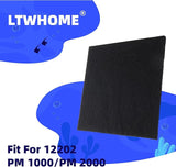 LTWHOME Value Pack of Polyester and Carbon Filter Pads Fit for Danner 12202 Pondmaster PM 1000 and PM 2000 (Pack of 6)