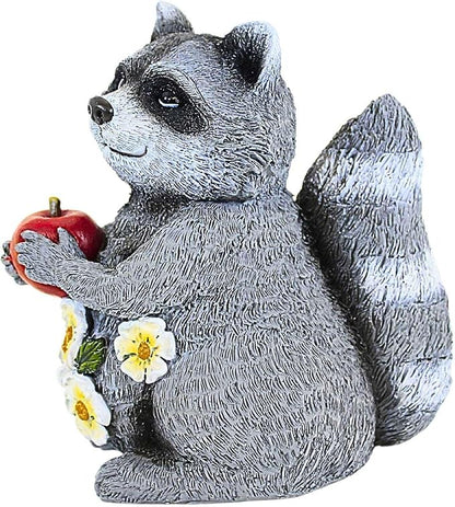 Roman 9.25 Inch H Raccoon Garden Statue