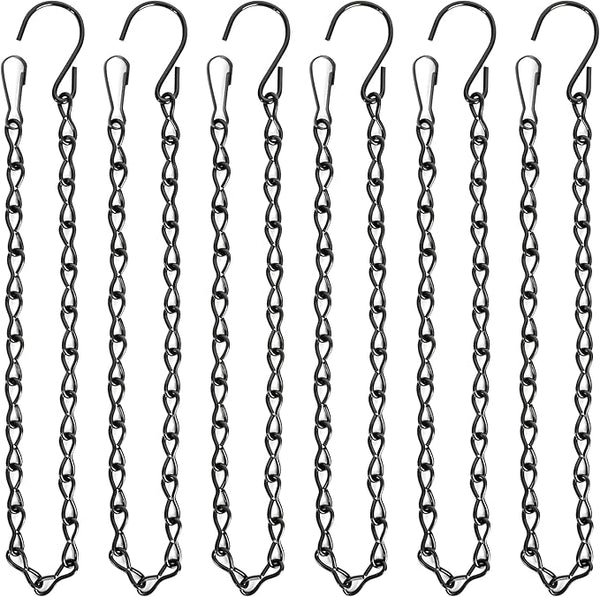 VRSS Hanging Chains for Hanging Planter Basket Bird Feeder Lanterns Ornaments Wind Chimes Billboards DIY Crafts (19 inch 6pcs)
