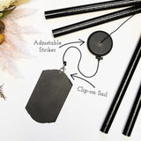Personalized Wedding Wind Chime, and So Together Wedding Gift, Custom Couple, Newlywed or Anniversary Wind Chime (Black)
