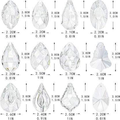 kanpura DIY Suncatchers 164pcs Sun Catchers Making Kit for Adults Clear Hanging Prism Sun Catcher with Crystals Rainbow Maker for Window Wedding Garden Christmas Decor