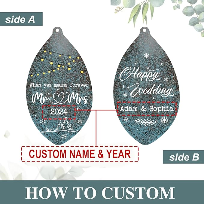 ASTARIN Wedding Gifts Wind Chime, Personalized Names & Date Wind Chimes Gifts for Couple 2024, Wedding Gift for Newlywed Bride Groom Husband Wife, Valentine’s Day Anniversary(Produced in USA)