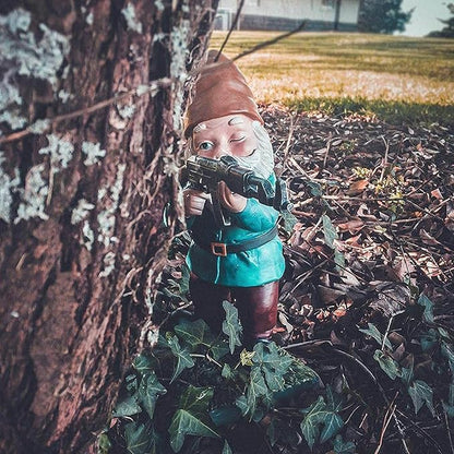 Military Garden Gnomes, Garden Statues Gnome with Gun, Funny Army Gnomes Soldiers Tactical Statue for Indoor Outdoor, Patio, Yard, Lawn, Christmas Ornaments, Home Décor
