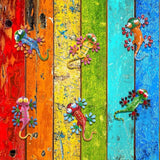 YEAHOME 6 Pack Metal Geckos Inspirational Wall Art, Mexican Outdoor Wall Decor with Shaking Head, Lizard Wall Sculptures & Statues for Farmhouse, Porch, Patio, Lawn, Fence