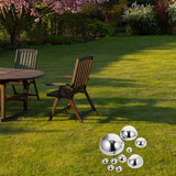 YARNOW 10Pcs Stainless Steel Gazing Balls - Mirror Polished Reflective Garden Spheres for Outdoor Decor, Home Pond, Swimming Pool, 6 Sizes