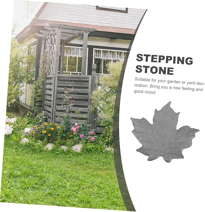 Garden Decoration Maple Stepping Stone Iron Outdoor Walkway Paver for Garden Pathway for Landscaping and Decor