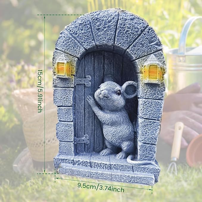 Cartoon Peeking Statue Creative Garden Accent Home Office Resin Art Sculpture Weather Garden Sculpture