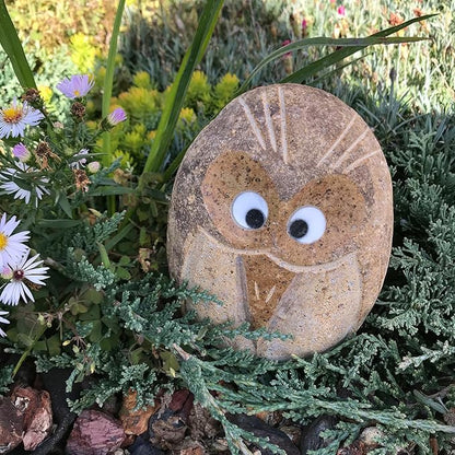Stone Age Ceations 6" Natural Granite Hand Carved Bird