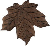 Sunset Vista Designs Wilderness Wonders Cast Iron Maple Leaf Stepping Stone, 11-1/2 by 12-Inch Brown