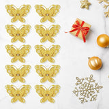 10pcs Gold Butterfly Metal Hanging Suncatcher Parts Window Pendant DIY Ornament Hand-Crafts Gifts