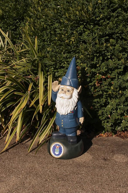 Red Carpet Studios Officially Licensed Military Garden Gnome, 13.25" Tall, United States Air Force