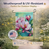 Caroline's Treasures Louisiana Magnolias in Watercolor Garden Flag Mailbox Flag Decorative Yard Flag Banner Outside Patio Artwork Yard Flower Beds, Garden Size, Multicolor