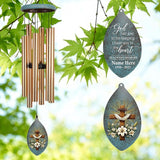 ASTARIN Wind Chimes for Loss of Loved One, Sympathy Gifts Wind Chime for Loss, Personalized Sympathy Windchimes in Memory of Mom/Dad, Memorial Gifts for Bereavement Condolences(Produced in USA)