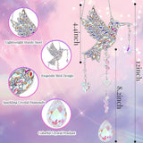 Hummingbird Gifts for Women, Hanging Crystal SunCatcher Indoor Window, Mothers Day Birthday Housewarming Gifts for Mom Grandma Friends Bird Lovers, Hummingbird Sun Catcher Outdoor Garden Home Decor