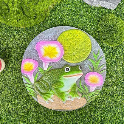 GZHERVICES Stepping Stone Ornaments for Courtyard Decor, Garden Landscape Stepping Stones and Lawn Walkway Pads, Decorative Garden Stones and Patio Path Pavers(Multi-Colored-E)