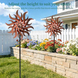 360° Metal Wind Spinner – Willow Leaf Kinetic Sculpture for Outdoor Patio Lawn Yard and Garden Decor