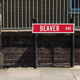 Customize Your Own Blue Street Sign by SmartSign | 18" x 4" Aluminum