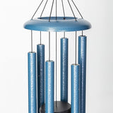 Corinthian Bells by Wind River - 30 inch Sky Blue Wind Chime for Patio, Backyard, Garden, and Outdoor Decor (Aluminum Chime) Made in The USA