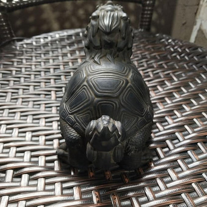 Mythical Animal Pond Spitter Fountain for Small Ponds– Ceramic Outdoor Water Feature with Pump & Hose – for Garden, Koi Pond, Patio, or Rockery Landscape Decor