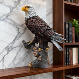 Garden Sculpture & Statue Flight of Freedom American Bald Eagle Hanging Bird Decor - Hand-Painted Majestic America Indoor/Outdoor USA Decor for Patio, Office