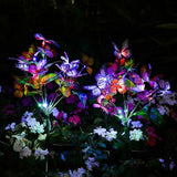 Adecorty Solar Garden Lights Solar Lights Outdoor Waterproof Decorative 4 Pack with 88 LED 68 Butterfly Solar Lights for Garden Yard Decor Christmas Decorations, Gifts for Mother's Day Mom