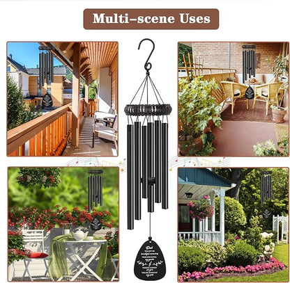 Memorial Gifts for Loss of Dad, 30" Metal Memorial Wind Chimes for Loss of Father, Windchimes In Memory of Dad, Sympathy Bereavement Gifts for Loss of Father