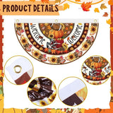 6 Pcs Fall Thanksgiving Decoration Autumn Football Garden Bunting 1.5 x 3 ft Maple Leaves Sunflower Outdoor Welcome Banner Pumpkin Fan Bunting for Thanksgiving Holiday Indoor Outdoor Yard Decor