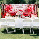 Valentine Garage Door Banner 157.5x70.9in Large Love Garage Door Cover Outdoor Valentine Decorations for House Exterior Yard Party Backdrop with Grommets and Rope