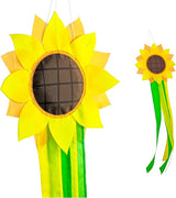 Madrona Brands Sunflower Windsock for Outside 42-Inch | Durable Outdoor Decorative Hanging Spring Wind Sock Flag| Yard, Garden, Patio, Deck