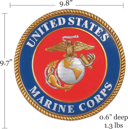 Spoontiques - Garden Décor - U.S. Marines Stepping Stone - Decorative Stone for Garden